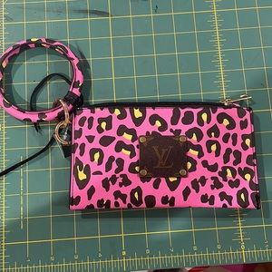 LV Patch Wristlet